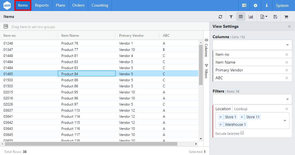 items-with-view-settings