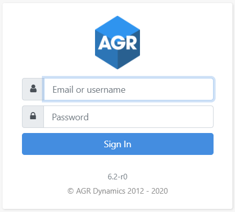 log-in-screen